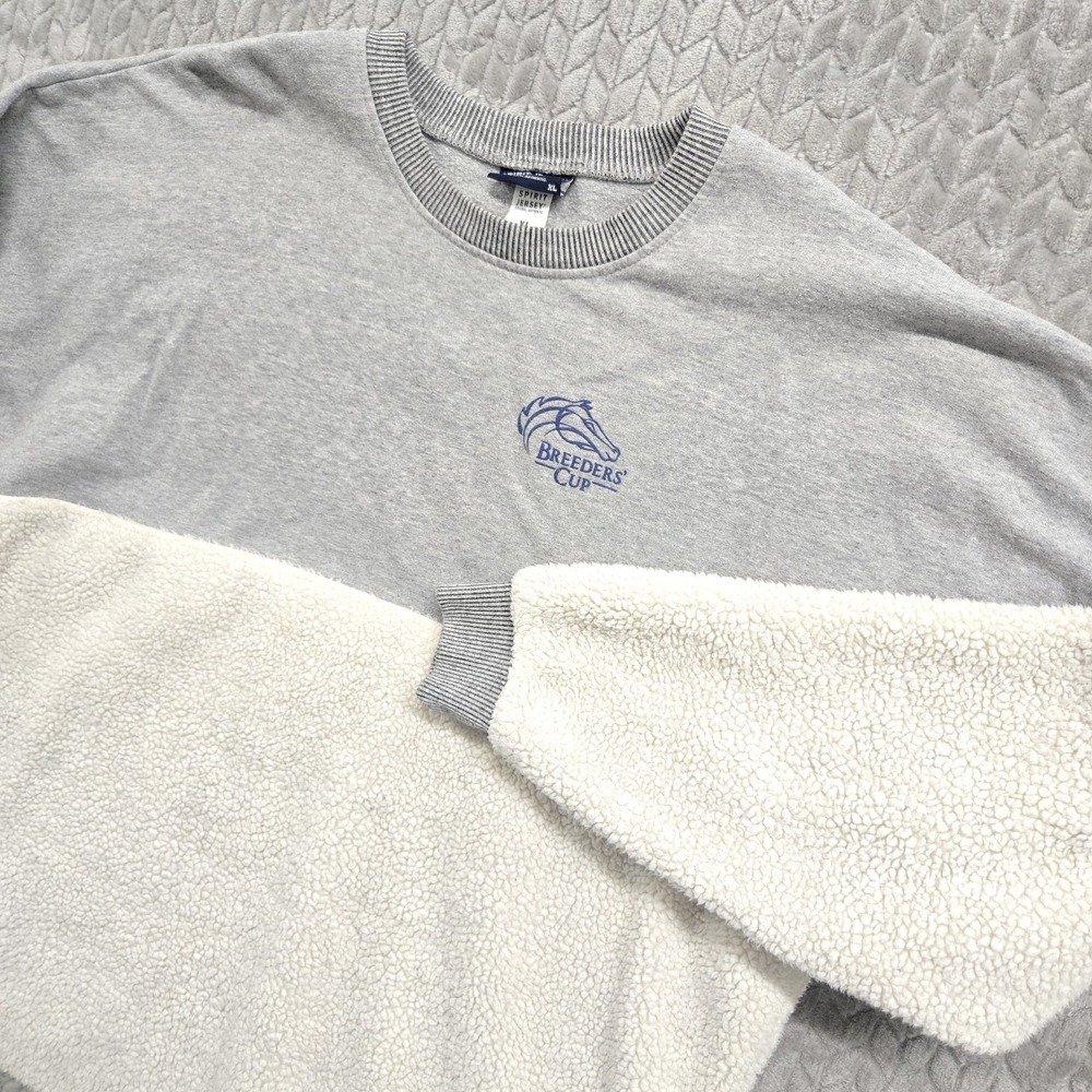 Breeders' Cup 22 Keeneland Crewneck Sweatshirt Gray XL Spirit Jersey Fleece RARE
